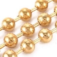 thumbnail image 4 of 1 Roll Ion Plating(IP) 304 Stainless Steel Ball Chains with Spool Soldered Golden 8mm 32.8 Feet(10m)/roll, 4 of 4