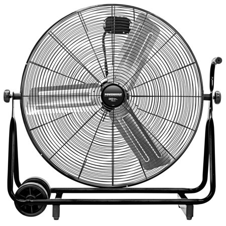 Powerbuilt 30 Inch Direct Drive Floor Fan Industrial 3 Speed High