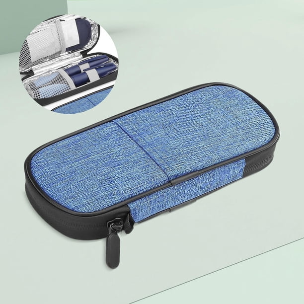 Estuche de viaje de refrigeración Yinane organizador de bolsa de refrigeración portátil azul