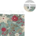 thumbnail image 5 of FREEAMG Beautiful Flowers Shower Curtain Waterproof Fabric Shower Curtains for Bathroom Decoration Curtain with 12 Hooks 60x72 Inch, 5 of 6
