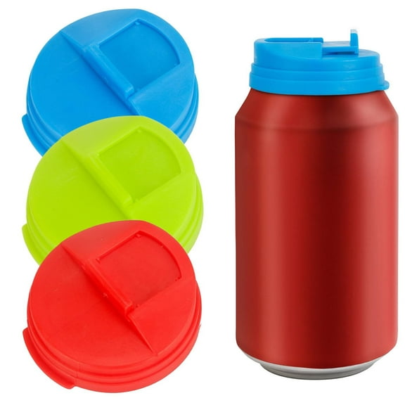 Silicone Soda Can Lids, BPA-Free Reusable Silicone Can Covers, Can Stopper or Protector for Soda, Beer, Drink, Juice, Coke, Beverage, Fits Standard Cans Green 1Pcs