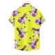 thumbnail image 4 of Blusa y camisa de manga corta con cuello vuelto para hombre, blusa informal de moda con botones estampados, blusa de manga corta con cuello vuelto, blusa de poliéster para hombre, 4 of 6