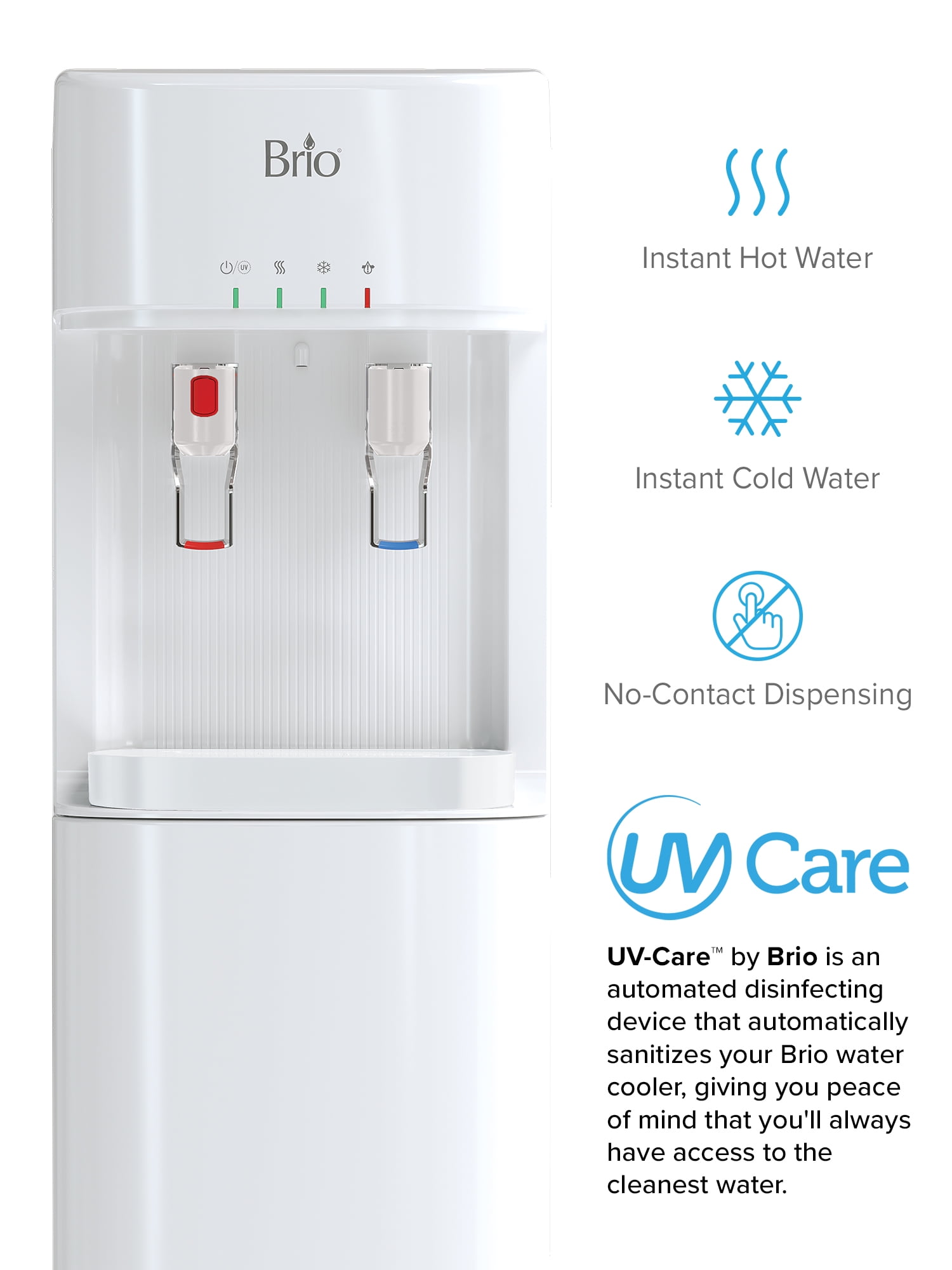 Brio Child Safely Lock Wall Mount Bottom Loading Water Cooler