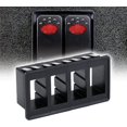 thumbnail image 1 of HAHDAXIA True Mods 4-Slot Rocker Switch Panel Housing Kit [Industry Standard Fit] [Heavy Duty] [Expandable Design] [Professional Look] Automotive Mount Rocker Switch Holder, 1 of 7