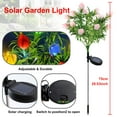 thumbnail image 5 of Rirool Solar Garden Lights 2 Pack - 11 LED Gardenia Flower Stake Lights, IP65 Waterproof, 8-12H Auto On/Off for Pathway, Patio,Yard Decor (Pink), 5 of 8