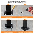 thumbnail image 4 of ChaoLink Outdoor Handrails Fits 1 to 4 Steps,Adjustable Height Stair Handrail 51"X 38",Integrated Design at Handrail,Staircase Handrail for Outdoor and Indoor Step, 4 of 8