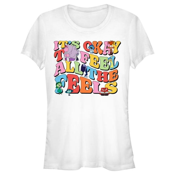 Junior's Inside Out 2 It’s Okay To Feel All the Feels  Graphic T-Shirt