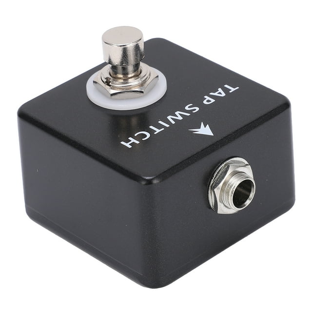 Pedal de efecto de guitarra, Pedal de efecto de guitarra Tap Efecto de guitarra Interruptor de pie Bloqueo de efecto libre Interruptor de pie Diseñado con precisión