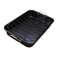 thumbnail image 3 of Siruishop Roasting Pan Large Heavy Duty Nonstick Turkey Roaster Tray with Cooling Rack Black, 3 of 8