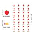 thumbnail image 3 of Banner,Pencil Apple Pattern Pre-strung Cardstock Hanging Decor for Teacher Office Home Semester Begin Party, 3 of 7