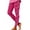 Hot Pink, variant on Leggings For Women Pink Ribbon Butterfly Print Breast Cancer Awareness 4-Way Stretch Casual Tummy Control Leggings