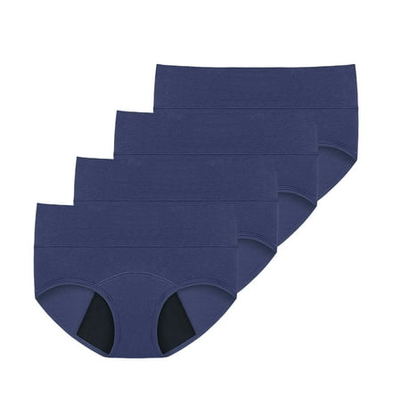 Ketyyh-chn99 Women Underwear Classic Daily Wear Panty Smoothing Brief Shapewear for Women 4 Pack Dark Blue 3XL