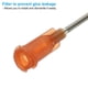 thumbnail image 4 of Agujas de dispensación de 15Ga, 52PCS, agujas de dispensación de punta roma de 1 pulgada con jeringas de bloqueo Luer para rellenar tintas líquidas, pegamento adhesivo y aceite, marrón oscuro, 4 of 7