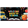 thumbnail image 1 of Welcome Back to School Educational Backdrop with Books and School Bus Banner Classroom Decorations Party Supplies Photo Prop, 1 of 4