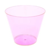 EDI Neon Plastic Party Cups - 9 Oz. Disposable Beverage Tumblers, Assorted Colors, 50 Count