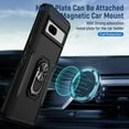 thumbnail image 3 of [PST] Google Pixel 7A Case, Heavy Duty Magnetic Hard Armor Kickstand Case with Ring Holder, 3 of 4