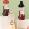 thumbnail image 2 of 3pcs 350ml botellas de compresión de plástico de 5 orificios Botellas de salsa dispensadores de condimentos, 2 of 5