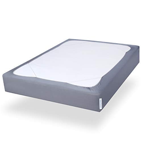 Twin Size Box Spring Cover with Smooth and Elastic Woven Material, Alternates for Bed Skirt, Wrinkle & Fading Resistant, Washable, Dustproof