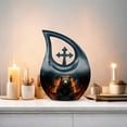 thumbnail image 6 of MUKTIVE Bear Urns for Human Ashes Adult Female - Gray Cremation Urns for Man - Large Memorial Urn for Mom & Dad - Funeral Urn for Male - Memorial Decorative Container 10 Inch, 6 of 7