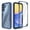 Blue, variant on Elegant Choise Case with Built-in Screen Protector for iPhone 16 Pro Max/16 Pro/16 Plus/16 Full Coverage Phone Cover, Blue
