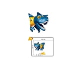 thumbnail image 2 of Bloques de construcción de dinosaurios jurásicos para niños, Tiranosaurio Rex Wyvern Velociraptor Stegosaurus, bloques de construcción, Juguetes, 2 of 5