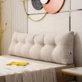 thumbnail image 5 of Home Textiles Washable Removable Triangle Filling Cushion Headboard Bedroom Sofa Bed Back Support Pillow Tatami Lumbar Backrest, 5 of 5