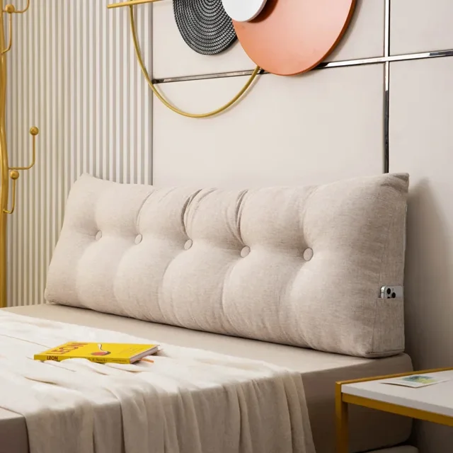 Home Textiles Washable Removable Triangle Filling Cushion Headboard Bedroom Sofa Bed Back Support Pillow Tatami Lumbar Backrest