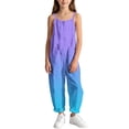 thumbnail image 5 of ATOGUTA Jumpsuits Girls Sleeveless Spaghetti Strap Wide Leg Romper With Pockets, 5 of 9