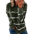 thumbnail image 1 of Tops de moda para mujer, camisetas holgadas con efecto tie-dye, camisetas tipo túnica estampadas de manga larga, 1 of 6