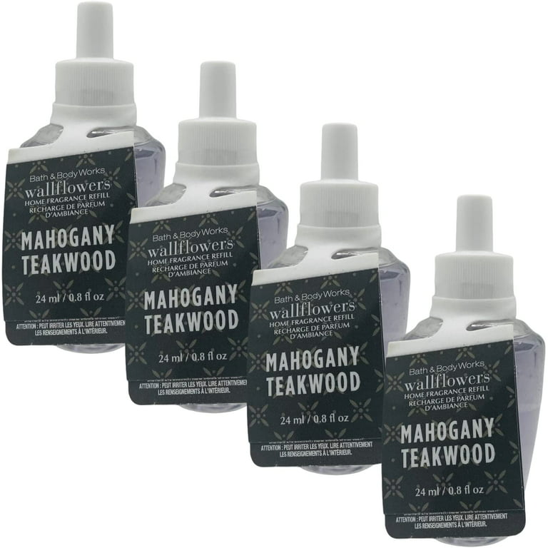 Bath & Body Works Mahogany Teakwood Wallflowers Home Fragrance  Refills, 2-Pack (1.6 fl oz total): Home Fragrance Accessories: Home &  Kitchen