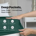 thumbnail image 2 of Utopia Bedding Queen Fitted Sheet - Bottom Sheet - Deep Pocket - Soft Microfiber - Shrinkage and Fade Resistant - Easy Care -1 Fitted Sheet Only Emerald, 2 of 8
