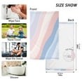 thumbnail image 6 of Yayeee 2 Pack Hand Towels for Bathroom 100% Cotton 16" x 28" Soft Absorbent Kitchen Towel, Abstract Blue, 6 of 7