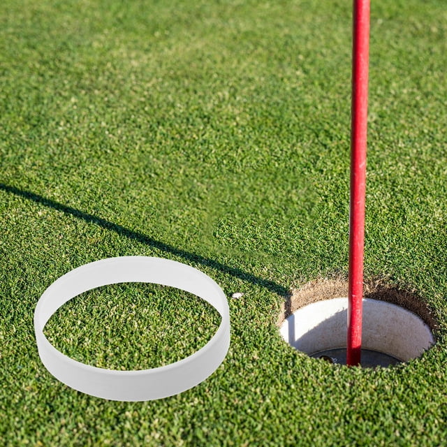 OFFIGAM 1Pair Plastic Golf Hole Putting Cup Ring Essential for Training on Golf Courses and Practice Areas