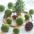 thumbnail image 5 of 12 Pcs Velvet Christmas Ball Ornaments, 2.36 Inch Vintage Neutral Christmas Ornaments, Hanging Flocked Tree Decorations for Holiday Party Xmas, Christmas Tree Decorations, Mixed Shapes, 5 of 6