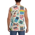 thumbnail image 4 of Daiia Playing Video Games Printed Men's Tank Tops,Casual Soft Sleeveless Gym Muscle Shirts Bodybuilding Tee-Large, 4 of 8
