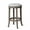 Reclaimed Oak, variant on Maven Lane Eva 26 Inch Tall Counter Height Rotating Backless Barstool in White Oak Finish with Natural Color Fabric Upholstered Seat