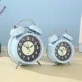 thumbnail image 1 of Reloj despertador retro con campana súper ruidosa, reloj despertador electrónico silencioso para niños, reloj de cuarzo luminoso sencillo para sala de estar, dormitorio y estudiantes, 1 of 6