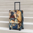 thumbnail image 6 of Pofeuu Patriotic Bulldog Welcome Print Luggage Suitcase Cover Protector Luggage Washable Covers Aesthetic for 18/24/28/32 inch Luggage（No luggage included）-Medium, 6 of 7