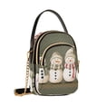 thumbnail image 7 of FORMRS Crossbody Bag for Women Quilted Travel Shoulder Cell Phone Purse with Chain Strap Handbag, Cute Snowmen, 7 of 7