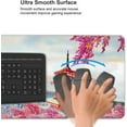 thumbnail image 4 of Japanese Cherry Blossom Gaming Mouse Pad XL, Extended Large Pink Full Desk Mousepad 31.5 X 11.8 Inch, Big with Stitched Edge, Non-Slip Long Computer Keyboard Mat for Office & Home Caburywe,, 4 of 6