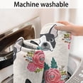 thumbnail image 5 of Boston Terrier Dog and Flower Florals Bathroom Rugs Mat,Non Slip Microfiber Bathroom Rug,Rubber Backing,Soft Bathroom Mats for Bathroom Floor,Tub and Shower,17x27in(43x68cm), 5 of 5