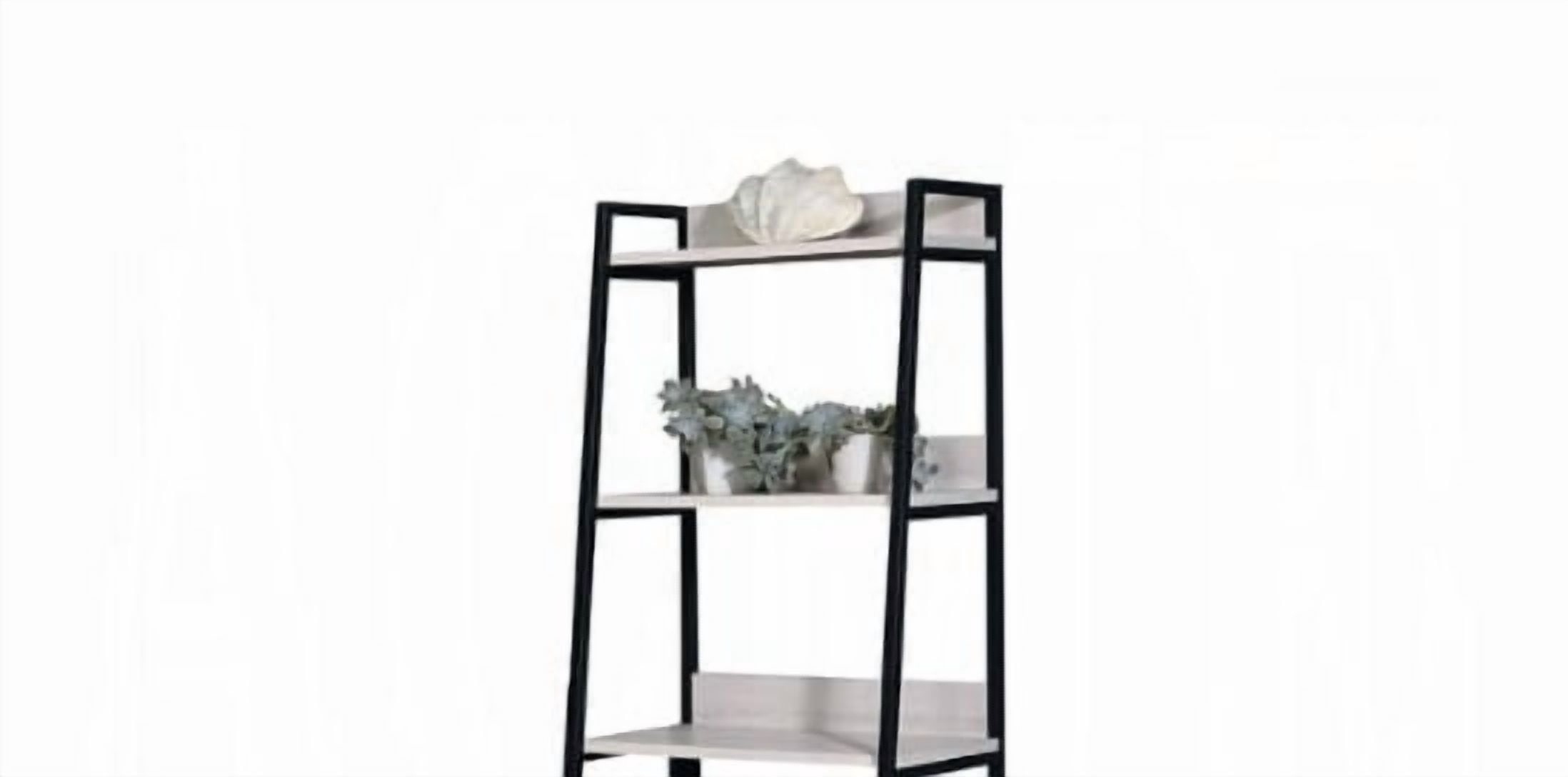 16"W Bookshelf Natural & Black Finish