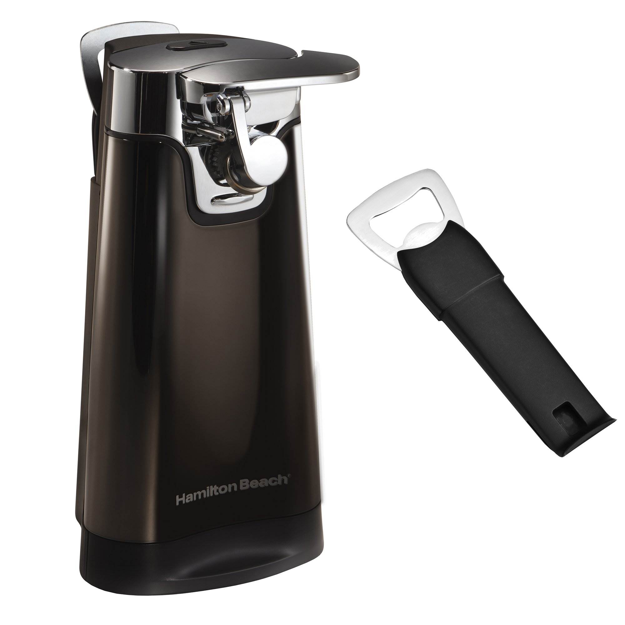 Hamilton Beach 76776 Countertop Automatic Can Opener, Black Ice Metal