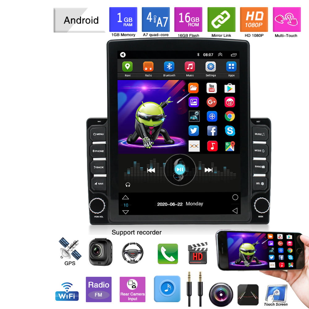 10.1" 2DIN Vertical Screen Android 10.1 Aux 1G+16G Car Audio Radio GPS Player
