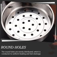 thumbnail image 2 of Steamer Basket 21cm Food Steaming Rack Steamer Insert For Meat Dim Sum Seafood, 2 of 9
