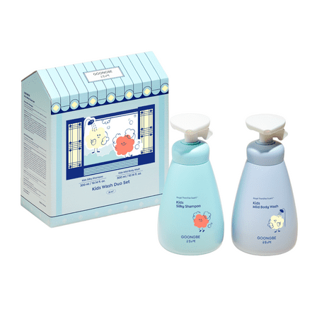 GOONGBE Kids Wash Duo Set – Silky Shampoo & Mild Body Wash (300 ml Each)