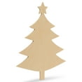 thumbnail image 4 of Christmas Tree Cutout with Star, 6 Inch, Pack of 6, Use as Wooden Christmas Ornaments or Door Hanger, Perfect Wooden Cutouts for Crafts, by Woodpeckers, 4 of 7