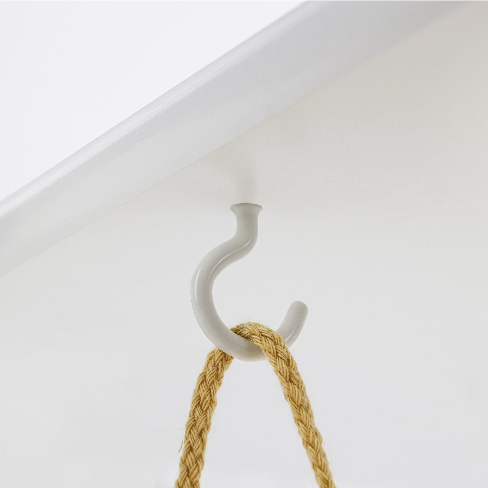 OOK White Vinyl Cup Hooks, 2.25", Screw-in Cup Hooks, 0.5 lbs. 10 Pieces