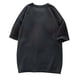 thumbnail image 4 of Camisa Elvqul Caballero Casuales Algodón Elástica Negro de Color Sólido Manga Corta Cuello Redondo Gym, 4 of 7