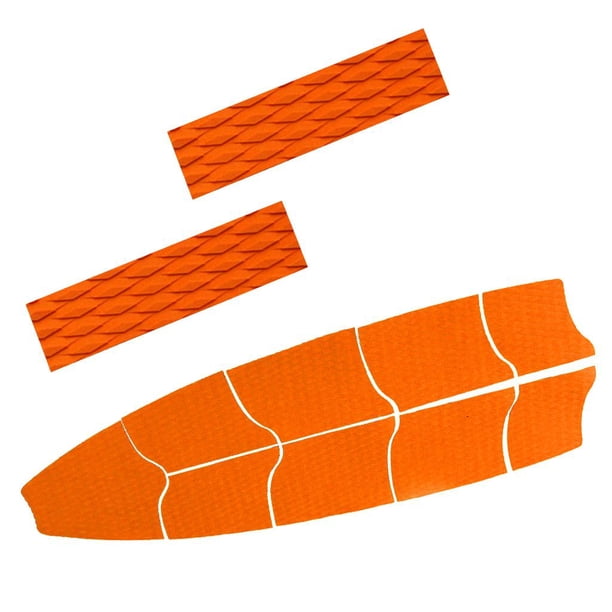 11 piezas Premium EVA Surfboard Traction Tail Pad - Tamaño completo, agarre - Naranja Zulema Almohadilla de tracción de la tabla de surf